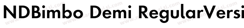 NDBimbo Demi RegularVersion字体转换